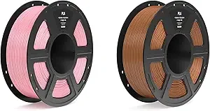 Elegoo PLA Filament Pink 1KG & PLA Filament Brown 1KG