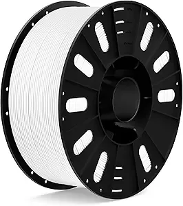 Elegoo ELEGOO PETG Filament White 3KG, 3D Printer Filament Dimensional Accuracy +/-, 3kg Large Spool(6.6lbs) Fits for Most FDM 3D Printers