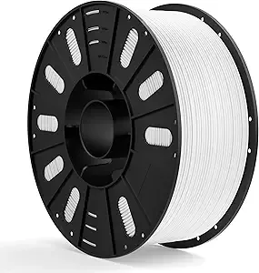 Elegoo ELEGOO PLA Filament White 3KG, 3D Printer Filament Dimensional Accuracy +/-, 3kg Large Spool(6.6lbs) Fits for Most FDM 3D Printers