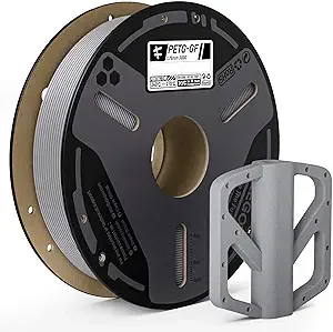 Elegoo ELEGOO Glass Fiber PETG Filament Grey 0.5KG, PETG-GF 3D Printing Filament High Stiffness, Electrical Insulation and Weather Resistant 500g Spool Fits for Most FDM 3D Printers