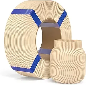 Elegoo ELEGOO PLA Basic Refill Filament Beige 1KG, 3D Printer Filament No Spool Dimensional Accuracy +/-, 3D Printing PLA for Reusable Spool Refilling