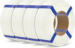 Elegoo ELEGOO PLA Basic Refill Filament White 4KG, 3D Printer Filament No Spool for Reusable Spool Refilling Dimensional Accuracy +/-, 4pcs 1kg Spool(2.2lbs)