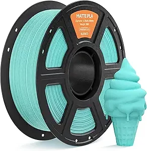 Elegoo ELEGOO Matte PLA Filament Teal Green 1KG, 3D Printer Filament High Precision, 1kg Spool (2.2lbs) Fits for Most FDM 3D Printers
