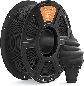 Elegoo ELEGOO Matte PLA Filament Black 1KG, 3D Printer Filament High Precision, 1kg Spool (2.2lbs) Fits for Most FDM 3D Printers