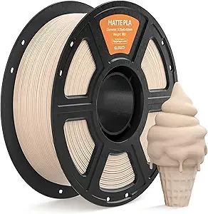 Elegoo ELEGOO Matte PLA Filament Beige 1KG, 3D Printer Filament High Precision, 1kg Spool (2.2lbs) Fits for Most FDM 3D Printers