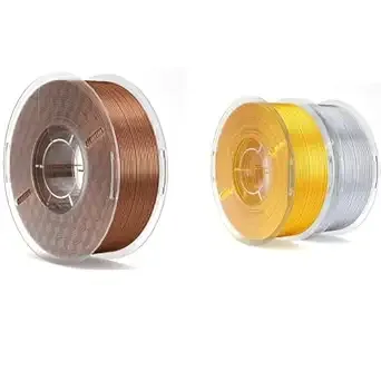 Elegoo Silk PLA Filament Bronze 1KG & Silk PLA Filament Gold & Silver 2KG