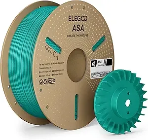Elegoo ELEGOO ASA Filament Blue 1KG, UV & Weather Resistant 3D Printer Filament for Outdoor Functional Parts, High Impact Strength Engineering Grad 1kg Spool (2.2lbs) Fit for FDM Printers