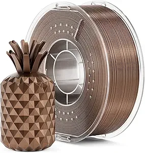 Elegoo ELEGOO Metallic PLA Filament Metallic Bronze 1KG, Metal-Like Shiny 3D Printer Filament High Dimensional Accuracy, 1kg Spool (2.2lbs) Compatible with Most FDM 3D Printers
