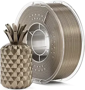 Elegoo ELEGOO Metallic PLA Filament Metallic Gold 1KG, Metal-Like Shiny 3D Printer Filament High Dimensional Accuracy, 1kg Spool (2.2lbs) Compatible with Most FDM 3D Printers