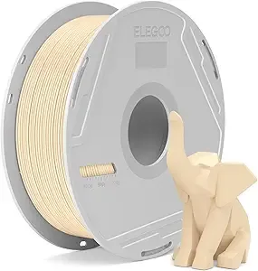 Elegoo ELEGOO PLA Basic Filament with Reusable Spool Beige 1KG PLA 3D Printing Filament 2.2lbs High Dimensional Accuracy, Easy Installation Detachable Spool Fits for Most 3D Printers