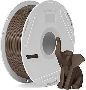Elegoo ELEGOO PLA Basic Filament with Reusable Spool Cocoa Brown 1KG PLA 3D Printing Filament 2.2lbs High Dimensional Accuracy, Easy Installation Detachable Spool Fits for Most 3D Printers