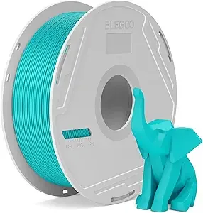 Elegoo ELEGOO PLA Basic Filament with Reusable Spool Turquoise Green 1KG PLA 3D Printing Filament 2.2lbs High Dimensional Accuracy, Easy Installation Detachable Spool Fits for Most 3D Printers