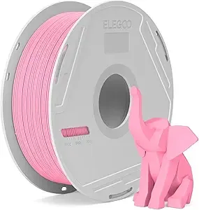 Elegoo ELEGOO PLA Basic Filament with Reusable Spool Pink 1KG PLA 3D Printing Filament 2.2lbs High Dimensional Accuracy, Easy Installation Detachable Spool Fits for Most 3D Printers