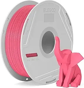 Elegoo ELEGOO PLA Basic Filament with Reusable Spool Hot Pink 1KG PLA 3D Printing Filament 2.2lbs High Dimensional Accuracy, Easy Installation Detachable Spool Fits for Most 3D Printers