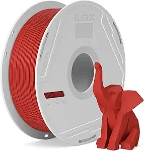 Elegoo ELEGOO PLA Basic Filament with Reusable Spool red 1KG PLA 3D Printing Filament 2.2lbs High Dimensional Accuracy, Easy Installation Detachable Spool Fits for Most 3D Printers