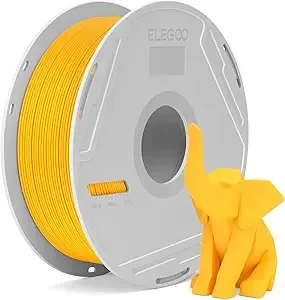 Elegoo ELEGOO PLA Basic Filament with Reusable Spool Sunflower Yellow 1KG PLA 3D Printing Filament 2.2lbs High Dimensional Accuracy, Easy Installation Detachable Spool Fits for Most 3D Printers