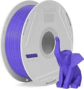 Elegoo ELEGOO PLA Basic Filament with Reusable Spool Purple 1KG PLA 3D Printing Filament 2.2lbs High Dimensional Accuracy, Easy Installation Detachable Spool Fits for Most 3D Printers
