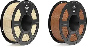 Elegoo PLA Filament Beige 1KG & PLA Filament Brown 1KG