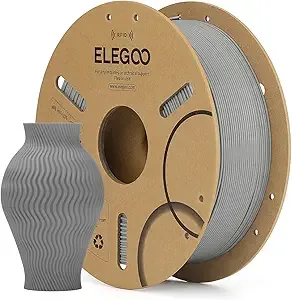 Elegoo ELEGOO RFID PLA Filament Gray 1KG, Auto Identification 3D Printer Filament Compatible with Canvas, Dimensional Accuracy +/-, 1kg(2.2lbs) Spool for Most 3D Printers