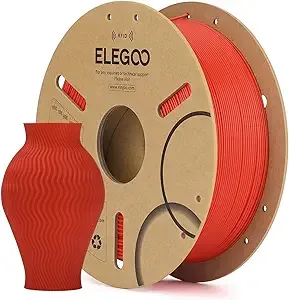 Elegoo ELEGOO RFID PLA Filament Red 1KG, Auto Identification 3D Printer Filament Compatible with Canvas, Dimensional Accuracy +/-, 1kg(2.2lbs) Spool for Most 3D Printers