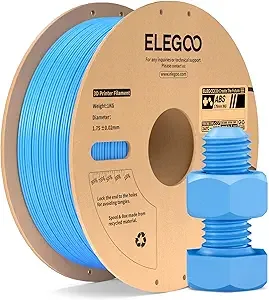 Elegoo ELEGOO ABS Filament Black 1KG, Heat Resistant 3D Printer Filament High Toughness & Impact Resistance, 1kg spooll(2.2lbs) Fits for Most FDM Printer