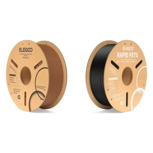 Elegoo ELEGOO PLA Filament Brown 1KG & PETG Filament Black 1KG