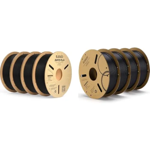 Elegoo ELEGOO Rapid PLA Plus Filament Black 4KG & PLA Filament Black 4KG