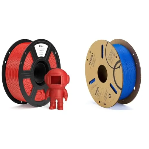 Elegoo ELEGOO PLA+ Filament True Red 1KG & PLA Filament Dark Blue 1KG