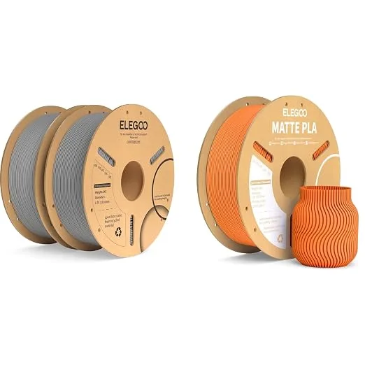 Elegoo PLA+ Gray, Orange
