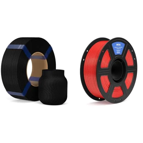 Elegoo ELEGOO PLA Refill Filament Black 1KG & PETG Filament Red 1KG
