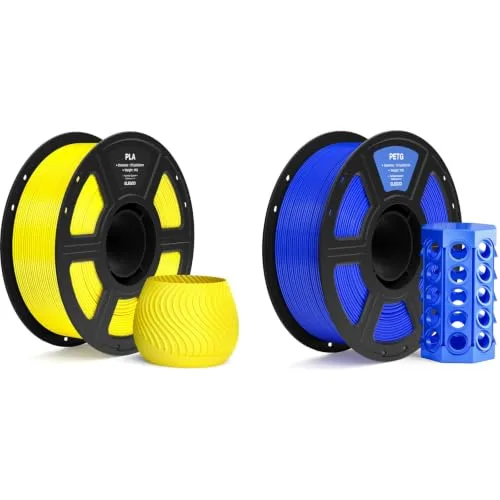 Elegoo ELEGOO PLA Filament Yellow 1KG & PETG Filament Blue 1KG