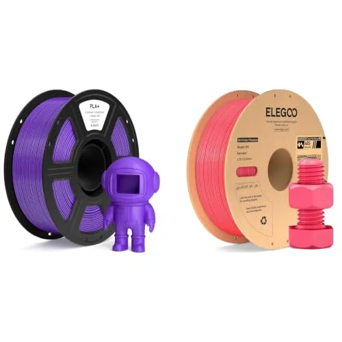 Elegoo ELEGOO PLA+ Filament Purple 1KG & ABS Filament Pink 1KG