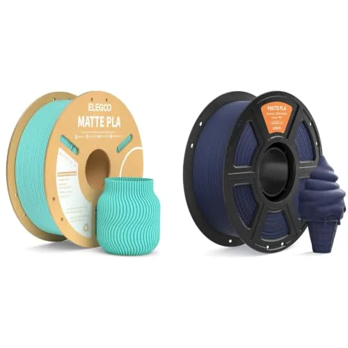 Elegoo ELEGOO Matte PLA Filament Teal Green 1KG & Navy Blue 1KG