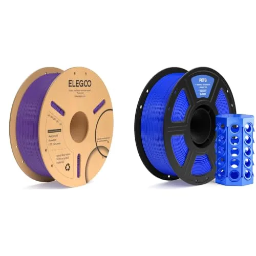 Elegoo ELEGOO PLA+ Filament Purple 1KG & PETG Filament Blue 1KG
