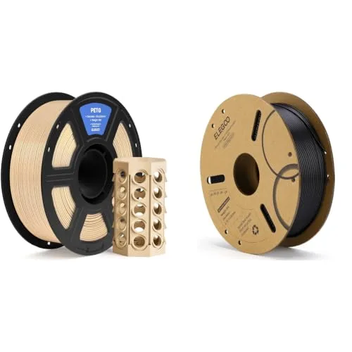 Elegoo ELEGOO PETG Filament Beige 1KG & PLA Filament Black 1KG