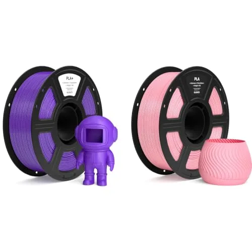 Elegoo ELEGOO PLA+ Filament Purple 1KG & PLA Filament Pink 1KG