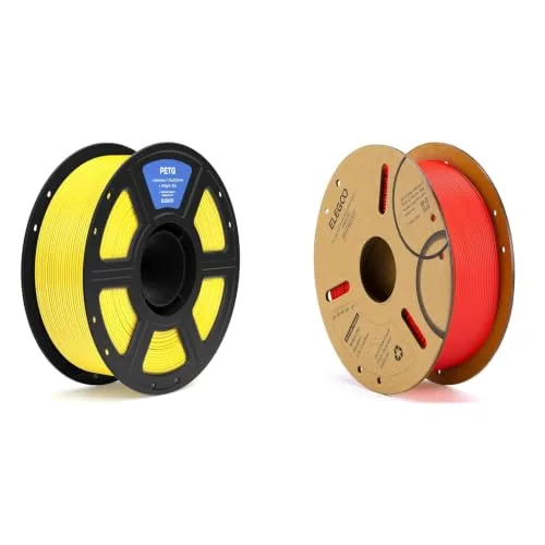 Elegoo ELEGOO PETG Filament Yellow 1KG & PLA Filament Red 1KG