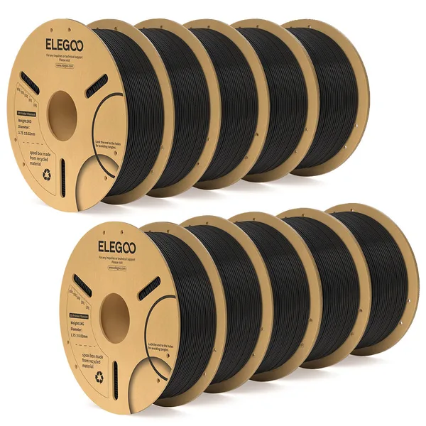Elegoo PLA Plus Filament Black 10 kg