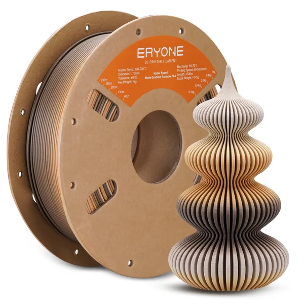 ERYONE (Bundle Sale)PLA Matte High-Speed Gradient Multi-Color Filament，1kg (MOQ:10 Rolls,Mixable )