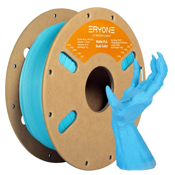 ERYONE (Pre-Sale)PLA Matte Dual-Color Filament，1kg (MOQ:20 Rolls,Mixable)