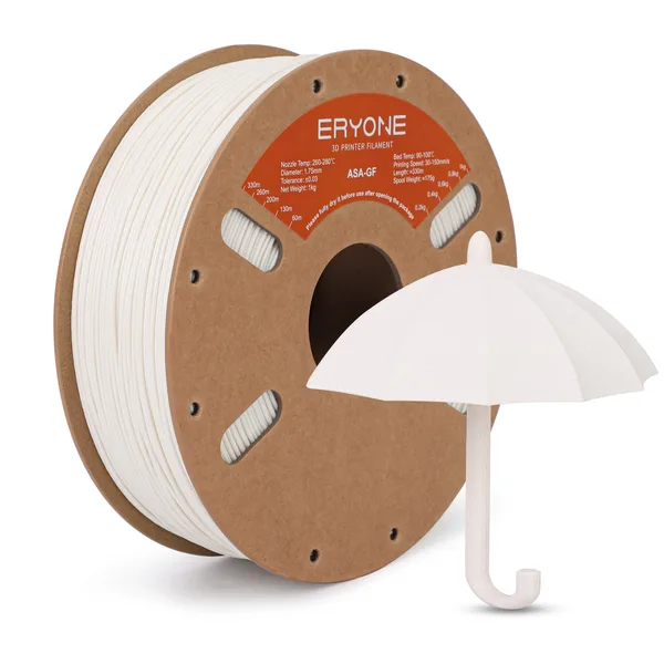 ERYONE 3D Printer Filament, ASA Fiberglass Filament -± (1kg)