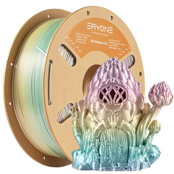 ERYONE 3D Printer Filament, PLA Classical Rainbow Filament -± (1kg)