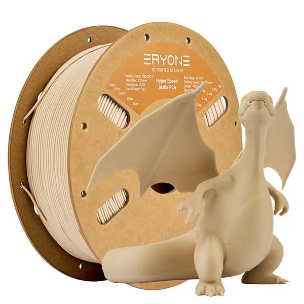ERYONE 3D Printer Filament, PLA  Matte High Speed Filament -± (1kg)
