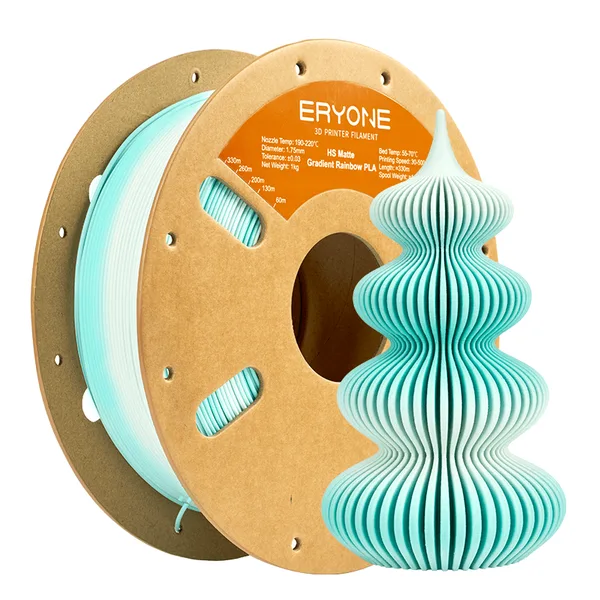ERYONE 3D Printer Filament, PLA Matte High-Speed Gradient Multi-Color Filament -± (1kg)