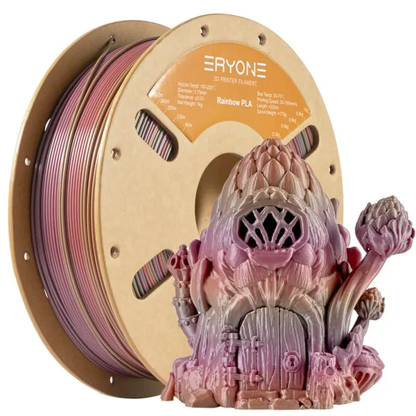 ERYONE 3D Printer Filament, PLA Steampunk Rainbow Filament -± (1kg)