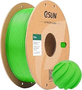 eSUN3D eSUN PLA+ Filament, 3D Printer Filament PLA Plus, Dimensional Accuracy +/-, 1KG Spool (2.2 LBS) 3D Printing Filament for 3D Printers, Peak Green