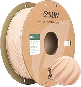 eSUN3D eSUN PLA+ Filament, 3D Printer Filament PLA Plus, Dimensional Accuracy +/-, 1KG Spool (2.2 LBS) 3D Printing Filament for 3D Printers, Beige