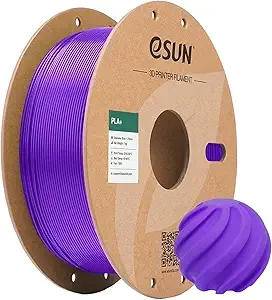eSUN3D eSUN PLA+ Filament, 3D Printer Filament PLA Plus, Dimensional Accuracy +/-, 1KG Spool (2.2 LBS) 3D Printing Filament for 3D Printers, Purple