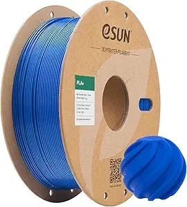 eSUN3D eSUN PLA+ Filament, 3D Printer Filament PLA Plus, Dimensional Accuracy +/-, 1KG Spool (2.2 LBS) 3D Printing Filament for 3D Printers, Blue