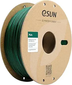 eSUN3D eSUN PLA+ Filament, 3D Printer Filament PLA Plus, Dimensional Accuracy +/-, 1KG Spool (2.2 LBS) 3D Printing Filament for 3D Printers, Green